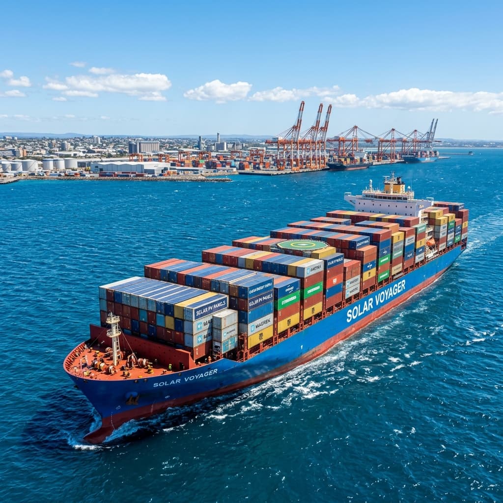 Global Solar Equipment Container Shipping Logistics